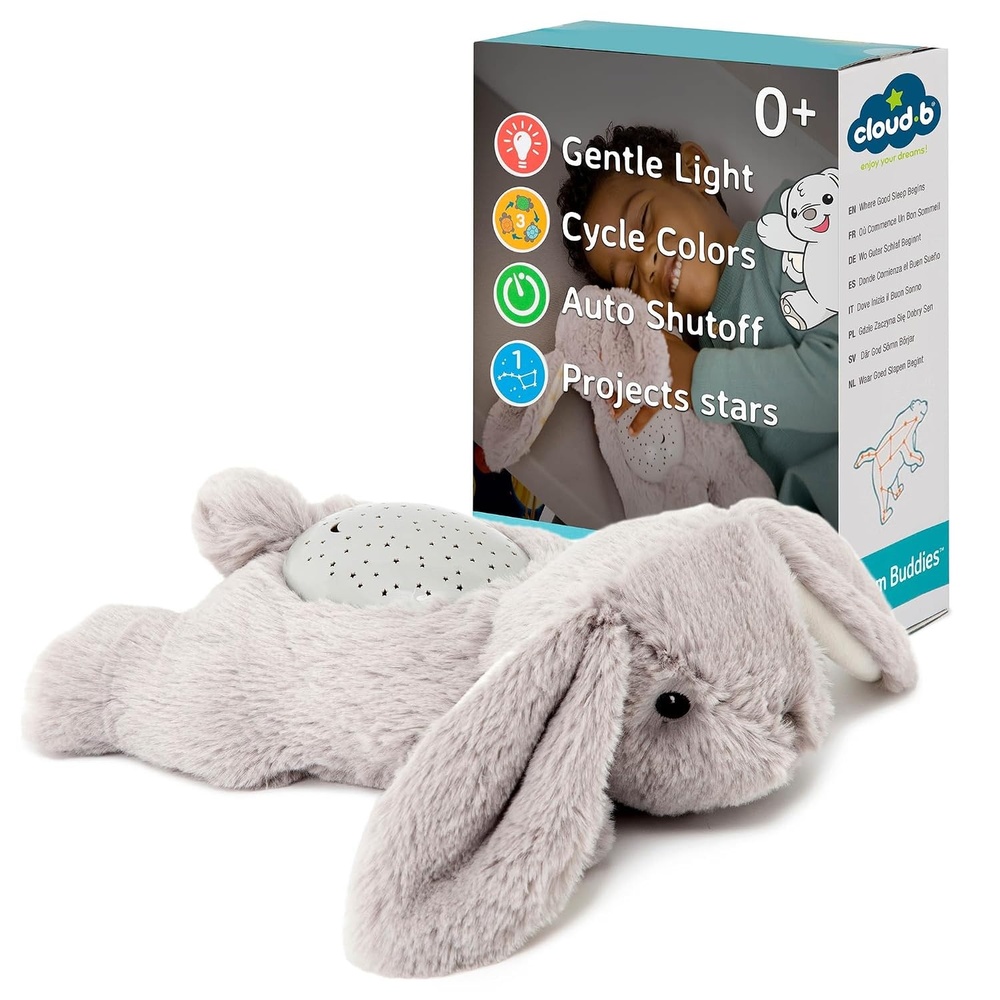 image:imageCloud b Calming Mini Nightlight Star Projector  Gentle Brightness  3 Colors  1 Constellation  AutoShutoff  Dream Buddies Ella The UnicornDream Buddies  Benny Bunny