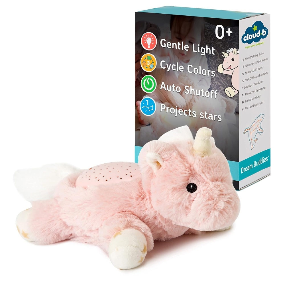 image:imageCloud b Calming Mini Nightlight Star Projector  Gentle Brightness  3 Colors  1 Constellation  AutoShutoff  Dream Buddies Ella The UnicornElla the Unicorn