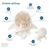 image:imageCloud b Ocean Projector Nightlight with White Noise Soothing Sounds  Adjustable Settings and AutoShutoff  Tranquil Whale Family  WhiteTranquil Whale Family White