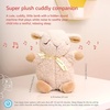 image:imageCloud b Sound Machine with White Noise Soothing Sounds  Cuddly Stuffed Animal  Adjustable Settings and AutoShutoff  Nighty Night Owl Smart SensorSleep Sheep on the Go Cream