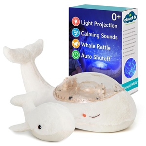 image:imageCloud b Ocean Projector Nightlight with White Noise Soothing Sounds  Adjustable Settings and AutoShutoff  Tranquil Whale Family  WhiteTranquil Whale Family White